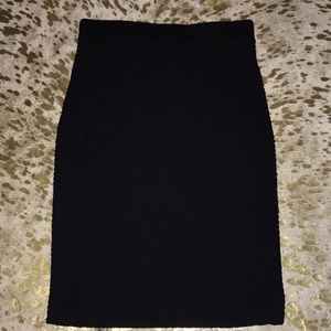 Small black knit skirt. Great staple for work. F21